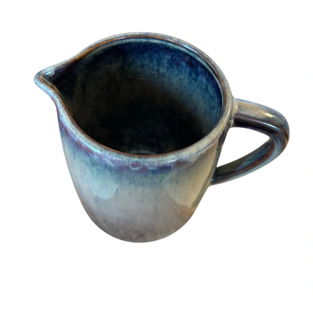 Ceramic Glazed Small Flower Vase Pitcher Khaki Brown 6”HX4”W Decorative Floral